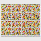 Pansy Collage Geschenkpapier (Flach)