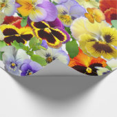 Pansy Collage Geschenkpapier (Ecke)