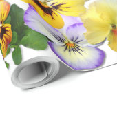 Pansy Collage Geschenkpapier (Rolleneckpunkt)
