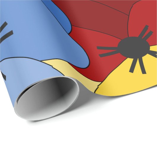 Pansy Collage Geschenkpapier (Rolleneckpunkt)