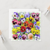 Pansy Collage Karte (Vorderseite/Rückseite Beispiel)