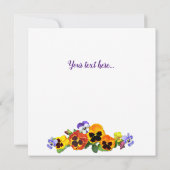 Pansy Collage Karte (Rückseite)