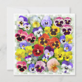 Pansy Collage Karte (Vorderseite)