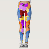 Pansy Collage Leggings (Vorderseite)