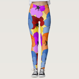 Pansy Collage Leggings