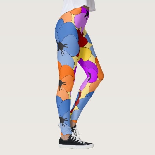 Pansy Collage Leggings (Rechts)