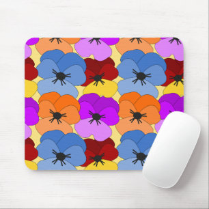 Pansy Collage Mousepad