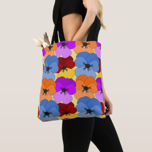 Pansy Collage Tasche
