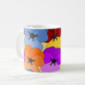 Pansy Collage Tasse (Vorderseite Links)