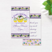 Pansy Cupcakes - Baby Shower Favor Geschenketikett (Schreibtisch)