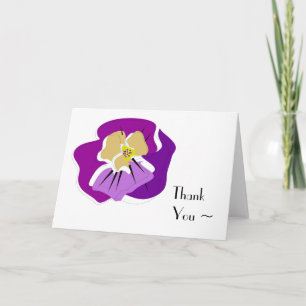 Pansy DANKEN IHNEN, card_purples zu merken Dankeskarte