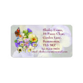 Pansy Display ~ Label # 4 Adressaufkleber (Vorne)