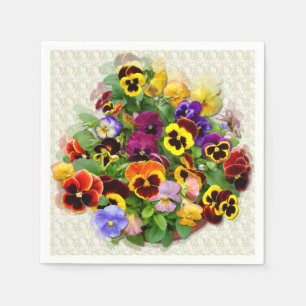 Pansy Display Serviette