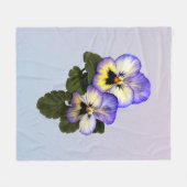 Pansy Duo Fleecedecke (Vorderseite (Horizontal))