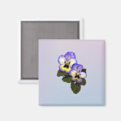 Pansy Duo Magnet (Vorderseite/Rückseite)