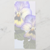 Pansy Duo Wedding Menu Menükarte (Rückseite)