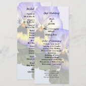 Pansy Duo Wedding Program Programm (Vorne/Hinten)