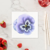 Pansy Face Lila Serviette (Beispiel)