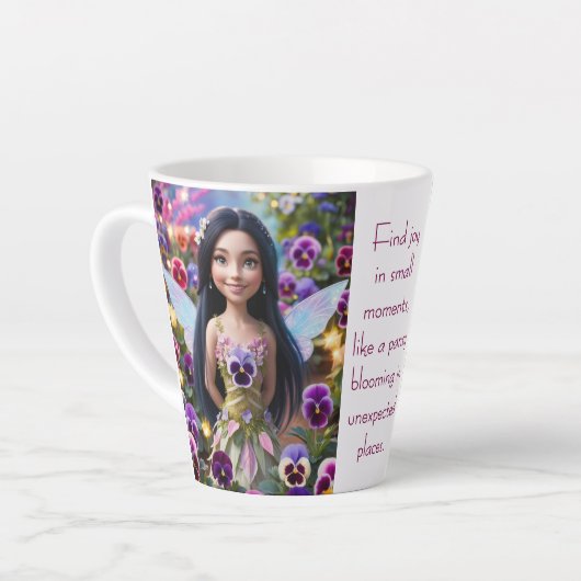 Pansy Fairy Milchtasse (Linke Ecke)