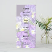 Pansy Family Wiedersehen Menükarte (Stehend Vorderseite)