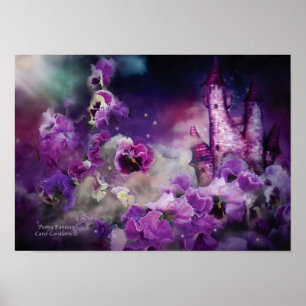 Pansy Fantasy Art Poster/Print Poster
