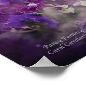 Pansy Fantasy Art Poster/Print Poster (Ecke)