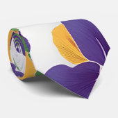 Pansy Floral Personalisiertes Muster Krawatte (Gerollt)