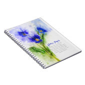 Pansy Flowers Notizblock (Rechte Seite)