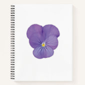 Pansy Focus Floral Notebook Notizblock (Vorderseite)
