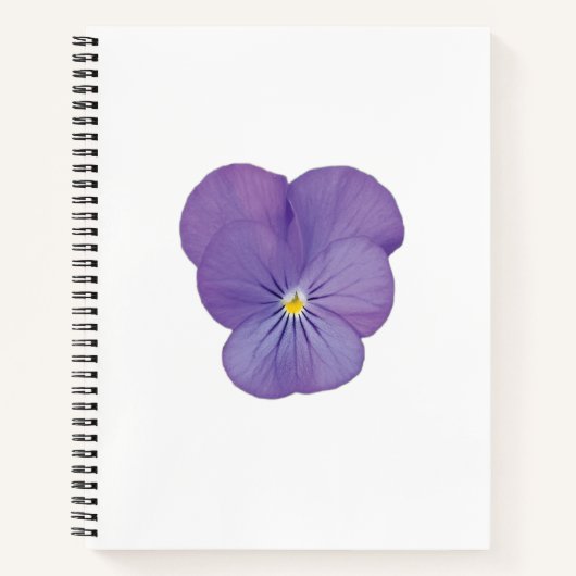 Pansy Focus Floral Notebook Notizblock (Vorderseite)