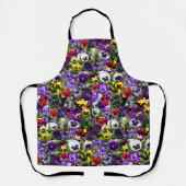 Pansy Foto Collage: Kaleidoskop der blühenden Schö Schürze (Vorderseite)