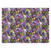 Pansy Foto Collage: Kaleidoskop der blühenden Schö Tischdecke (Vorderseite (Horizontal))