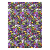 Pansy Foto Collage: Kaleidoskop der blühenden Schö Tischdecke (Vorderseite)