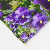 Pansy FotoCollage, Fleecedecke (Ecke)
