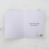 Pansy-Fotorahmen für das Paar annivervary Karte (Innenseite)