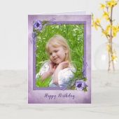 Pansy-Fotorahmen für Geburtstag Karte (Gelbe Blume)