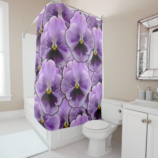Pansy Garden Duschvorhang (Beispiel)