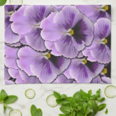 Pansy Garden Geschirrtuch (Gefaltet)