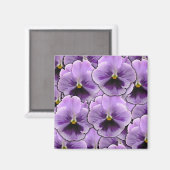 Pansy Garden Magnet (Vorderseite/Rückseite)