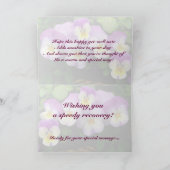 Pansy ~ Get Well Card Karte (Innenseite)