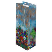 Pansy Gift Bag Geschenktüte Für Weinflaschen (Vorderseite Schrägansicht)
