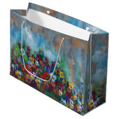 Pansy Gift Bag Große Geschenktüte (Vorderseite Schrägansicht)