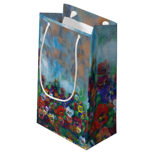 Pansy Gift Bag Kleine Geschenktüte (Rückseite Schrägansicht)