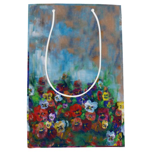 Pansy Gift Bag Mittlere Geschenktüte (Vorderseite)