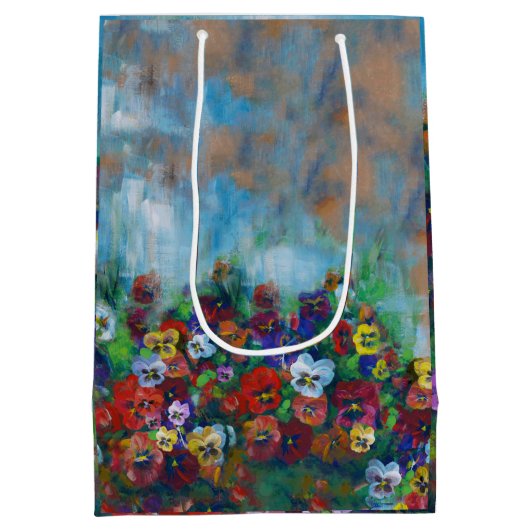 Pansy Gift Bag Mittlere Geschenktüte (Rückseite)
