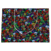Pansy Gift bag (rot) Große Geschenktüte (Vorderseite)