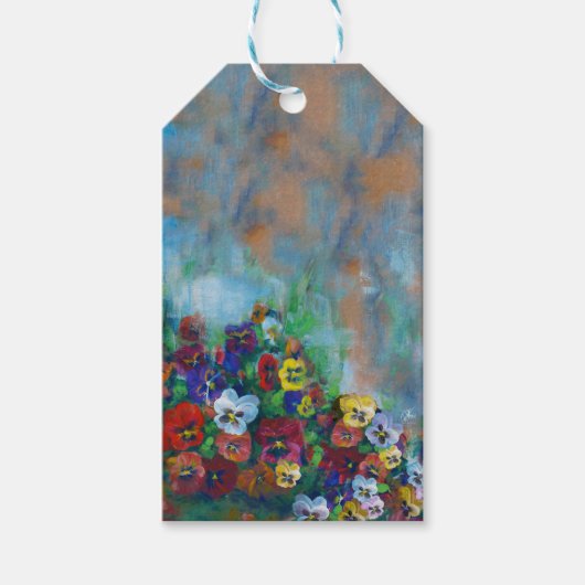 Pansy Gift Tag Geschenkanhänger (Vorderseite)