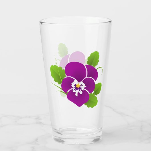 Pansy Glass Cup Glas (Rückseite)