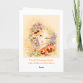 Pansy Greeting Card Karte (Rückseite)