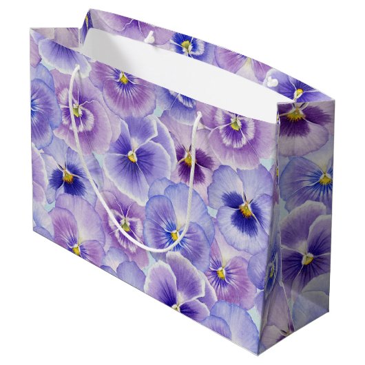 Pansy Große Geschenktüte (Rückseite Schrägansicht)